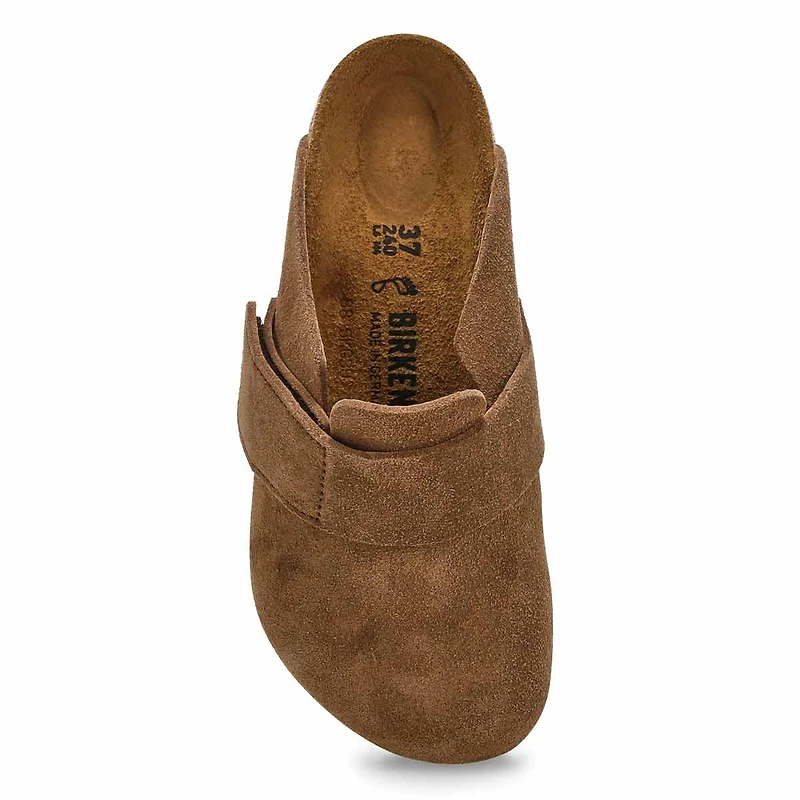 Women's  Loma Suede Casual Clog - Dark Tea