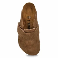 Women's  Loma Suede Casual Clog - Dark Tea
