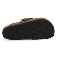 Women's  Loma Suede Casual Clog - Dark Tea