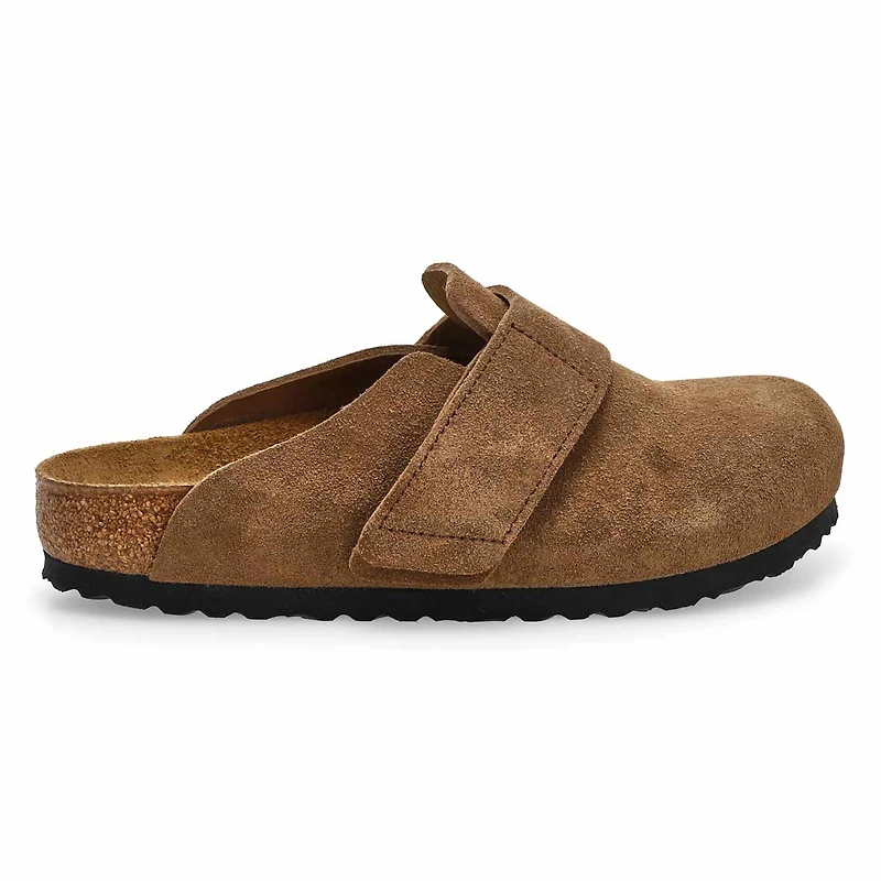 Women's  Loma Suede Casual Clog - Dark Tea