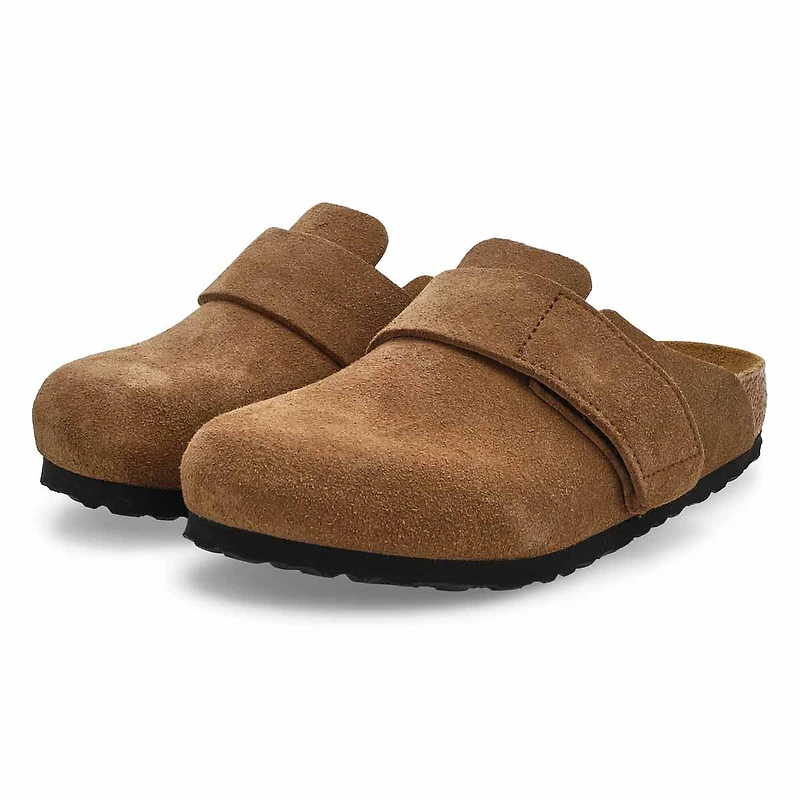 Women's  Loma Suede Casual Clog - Dark Tea