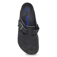 Men's Boston Oiled Leather Casual Clog - Black