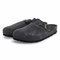 Men's Boston Oiled Leather Casual Clog - Black