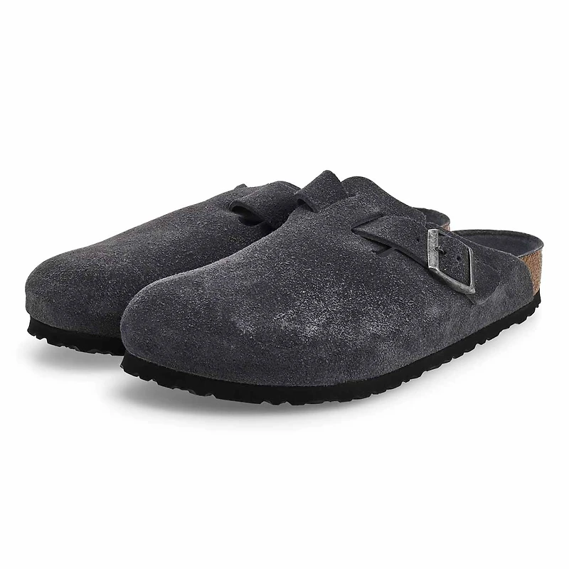 Sabot dcontract en cuir huil BOSTON, noir, homm