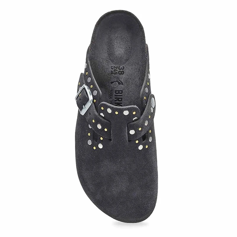 Women's  Boston Rivets Narrow Clog - Taupe