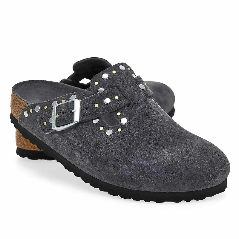 Women's  Boston Rivets Narrow Clog - Taupe