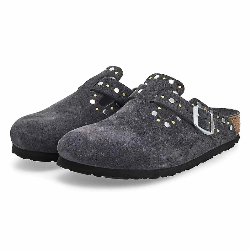 Women's  Boston Rivets Narrow Clog - Taupe