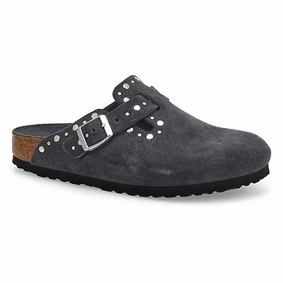 Women's Boston Rivets Narrow Clog - Taupe