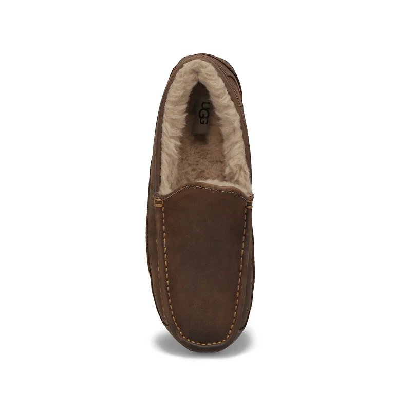 Pantoufle Ascot, peau de mouton,nr,homme