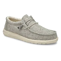 Men's Wally Linen Casual Shoe -  Iron