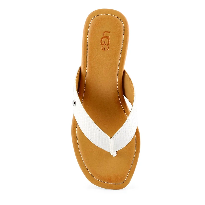 Women's TUOLUMNE white thong sandals