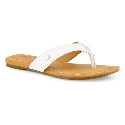 Women's TUOLUMNE white thong sandals
