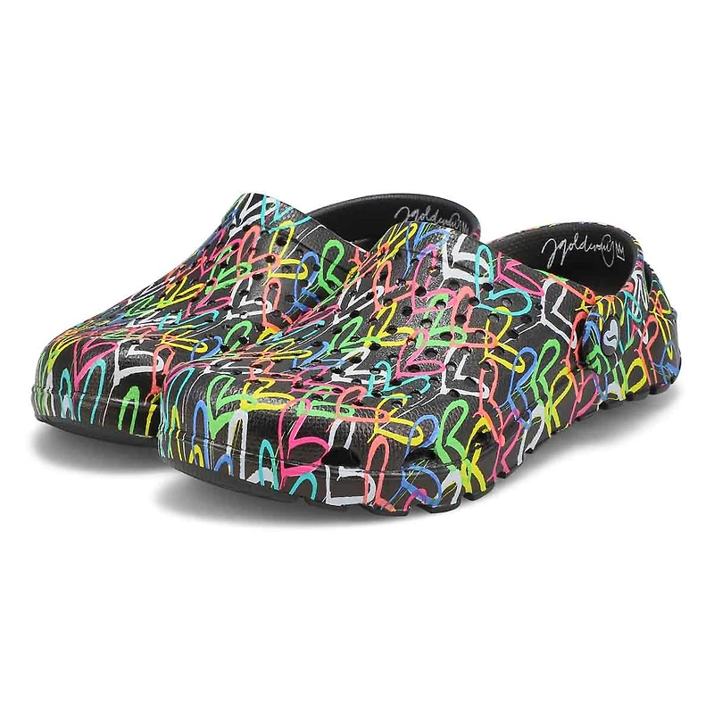 Women's JGoldcrown Footsteps Clog - Black/Multi