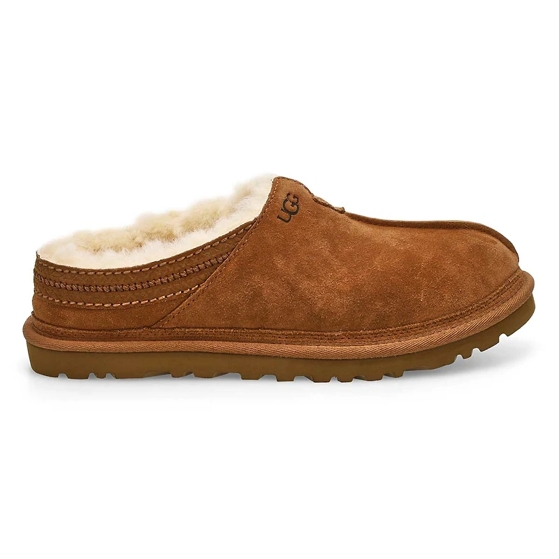 Pantoufle en peau de mouton NEUMAN, noir, hommes