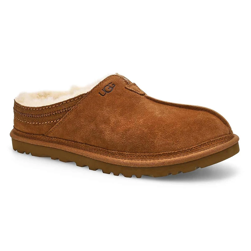 Pantoufle en peau de mouton NEUMAN, noir, hommes