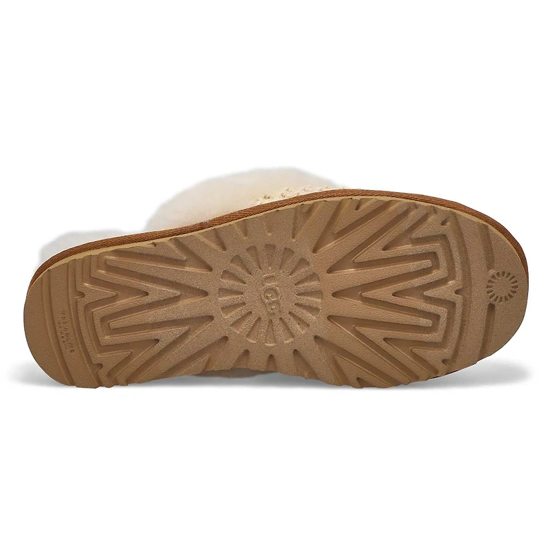 Women's Cozy Slip On Slipper -Charcoal