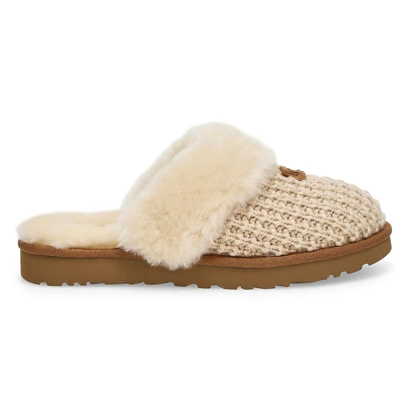 Women's Cozy Slip On Slipper -Charcoal