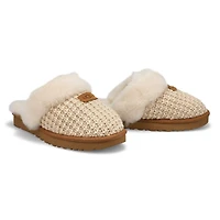 Women's Cozy Slip On Slipper -Charcoal
