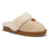 Women's Cozy Slip On Slipper -Charcoal
