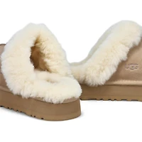 Women's Disquette Sheepskin Slipper - Chestnut