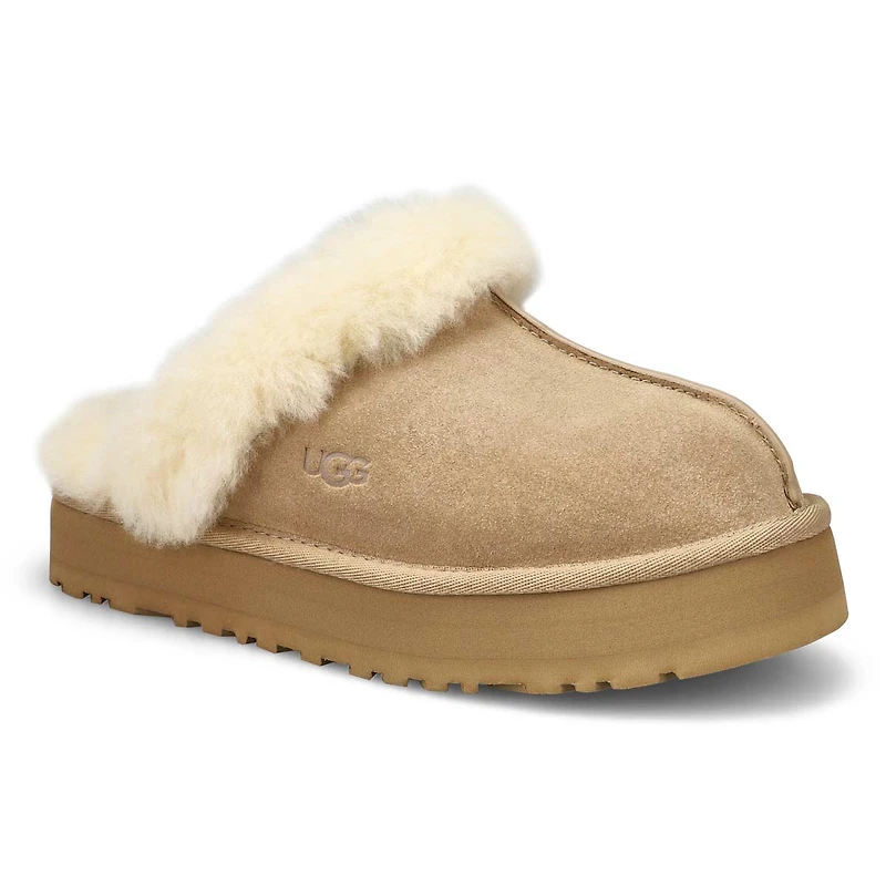 Women's Disquette Sheepskin Slipper - Chestnut