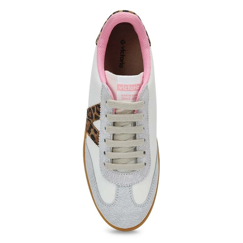 Baskets  lacets BERLIN CYCLE TOE, blanc/lopard,