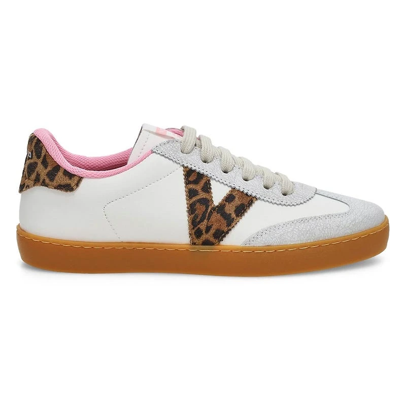 Baskets  lacets BERLIN CYCLE TOE, blanc/lopard,