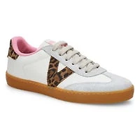 Baskets à lacets BERLIN CYCLE TOE, blanc/léopard,