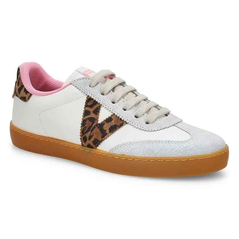 Baskets  lacets BERLIN CYCLE TOE, blanc/lopard,