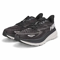 Men's Clifton 9 Lace Up Performance Runner - Black