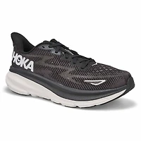 Men's Clifton 9 Lace Up Performance Runner - Black