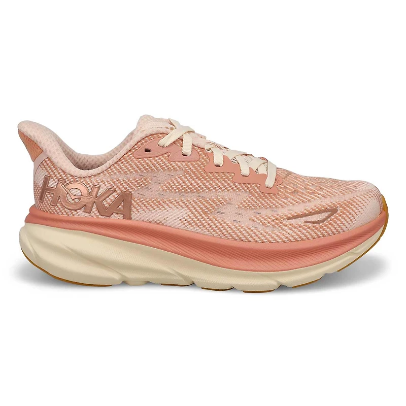 Women's  Clifton 9 Lace Up Performance Runner - Sa