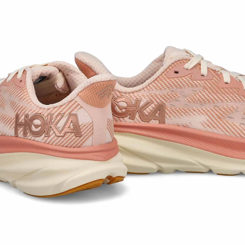 Women's  Clifton 9 Lace Up Performance Runner - Sa
