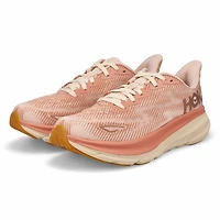 Women's  Clifton 9 Lace Up Performance Runner - Sa