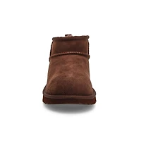 Girls'b Classic Ultra Mini Sheepskin Boot - Burnt