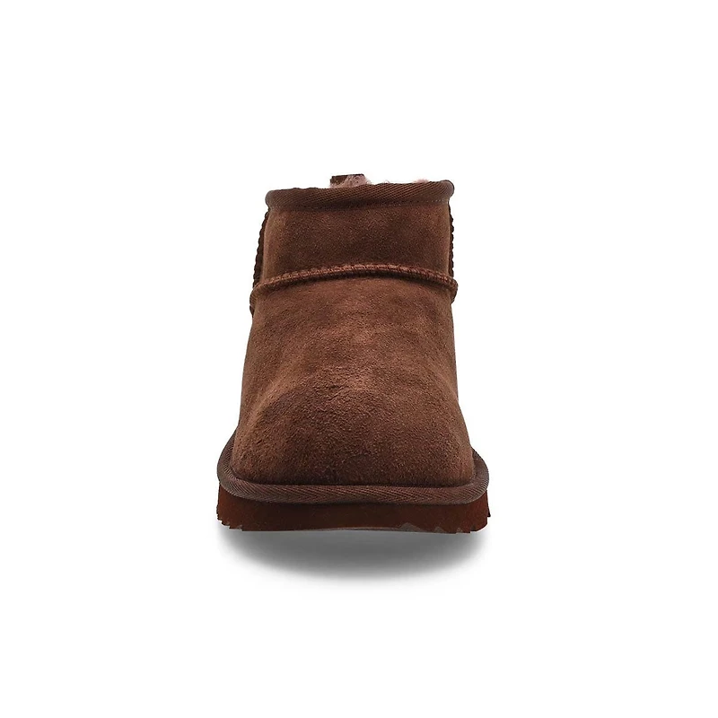 Girls'b Classic Ultra Mini Sheepskin Boot - Burnt