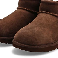 Girls'b Classic Ultra Mini Sheepskin Boot - Burnt