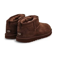 Girls'b Classic Ultra Mini Sheepskin Boot - Burnt