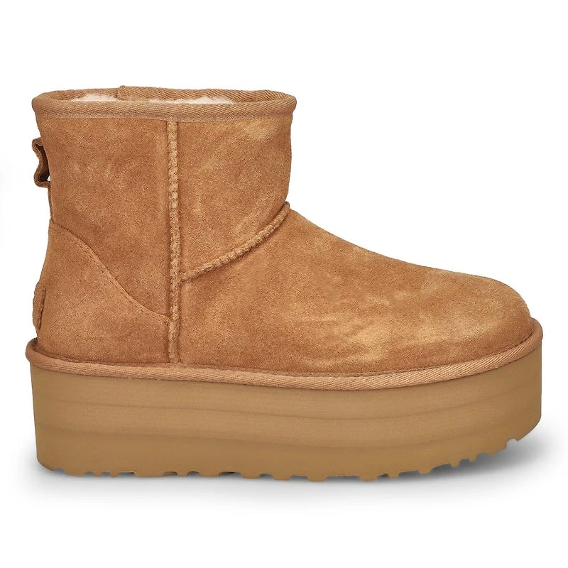 Botte CLASSIC MINI PLATFORM, chtaigne, femmes