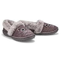 Pantoufle BOBS TOO COZY CATITUDE, anthracite,femme