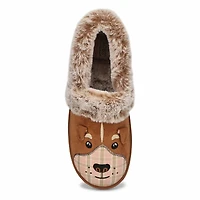 Women's Bobs Too Cozy 3D Dog Slipper - Chestnut