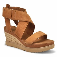 Sandale compensée ILEANA WEDGE, noir, femmes