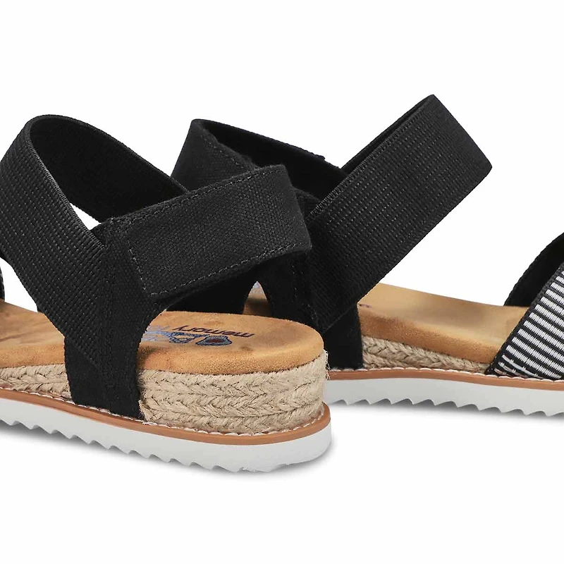 Women's Desert Kiss Cross Strap Sandal - Black/Mul