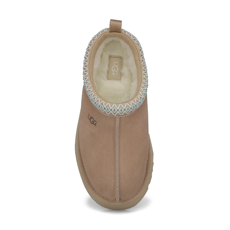 Kid's Tazz Platform Slipper - Chestnut