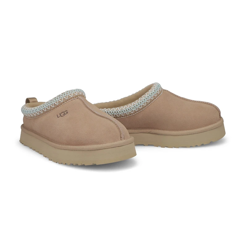 Kid's Tazz Platform Slipper - Chestnut