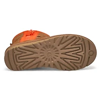 Women's Classic Mini Zipper Boot - Chestnut