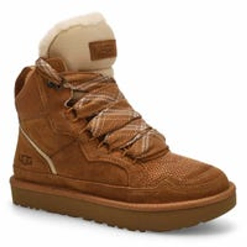 Botte  lacets HIGHMEL, chtaigne, femmes