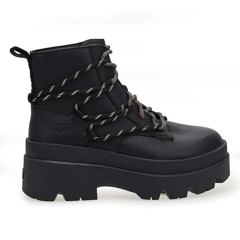 Women's Brisbane Lace up Platform Boot - Black