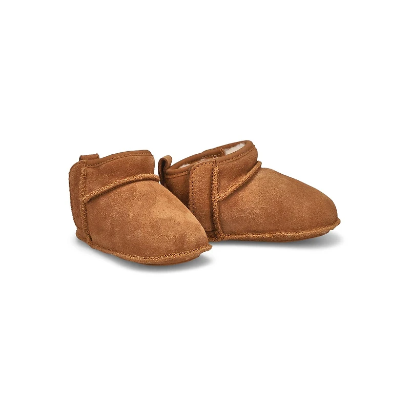 Infant's Classic Ultra Mini Bootie Slipper - Pale