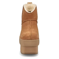 Botte NEW HEIGHTS PLATFORM MINI, chtaigne, femmes